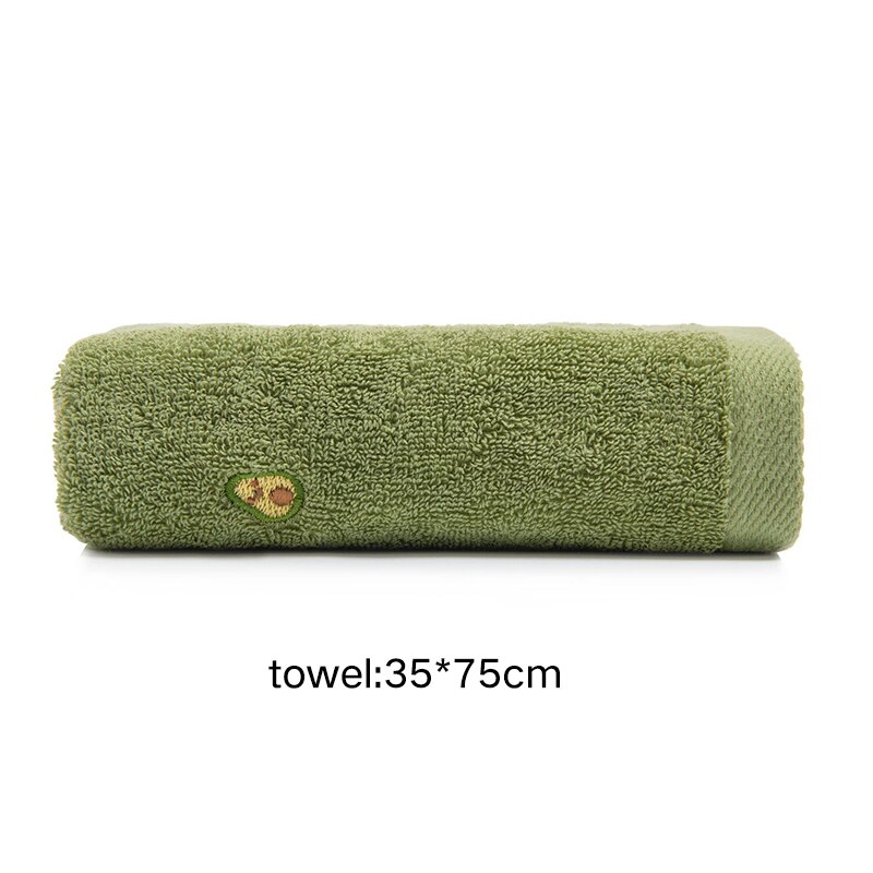 Para Adultos cabello seco lavar toalla facial de aguacate de microfibra suave y absorbente de baño grande de secado rápido de algodón grueso toallas de baño: 1PCS Green S