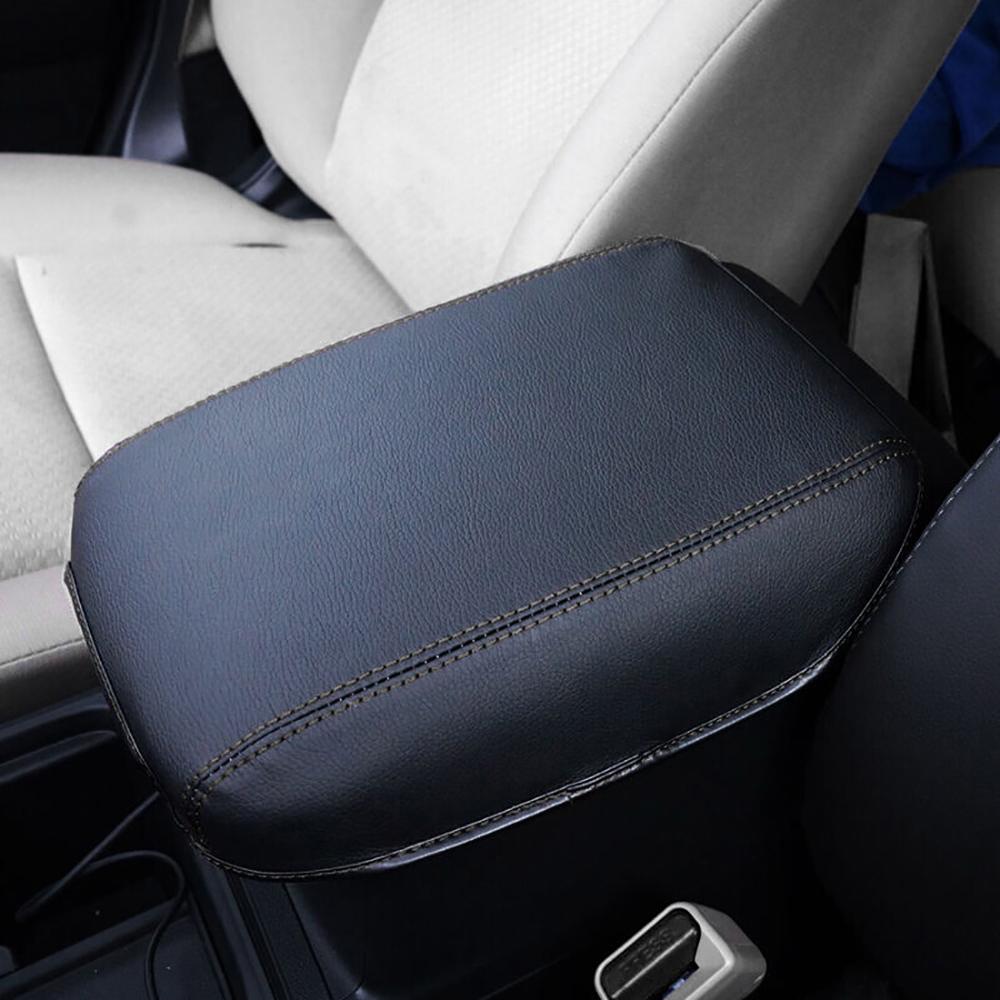 Auto Armlehne Abdeckung Für Ford Modelle | PU Leder Schutz Für Mittelarmlehne | Mit Seitentaschen Schwarz