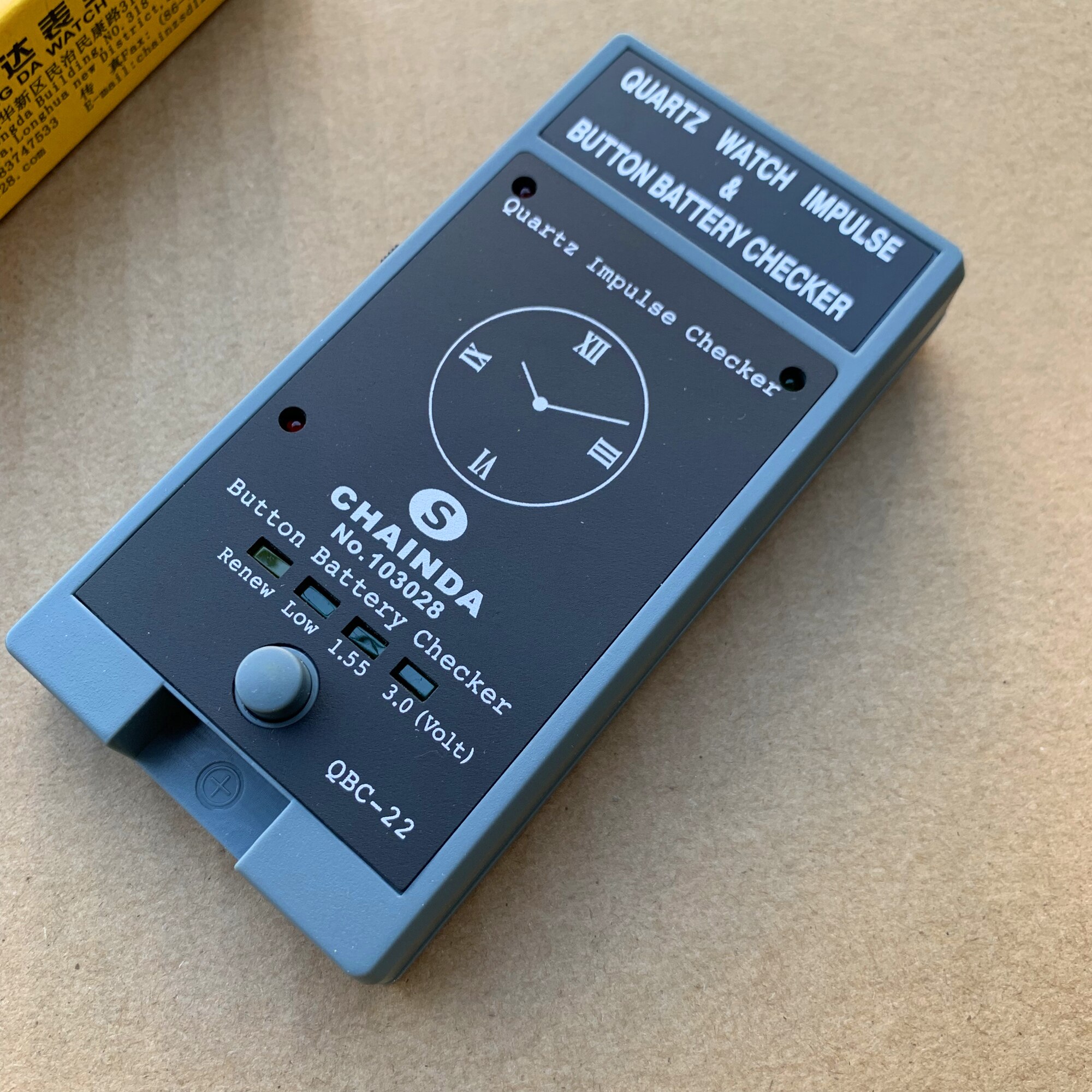Outil de réparation de testeur de bobine IC pour montre à Quartz, bouton d'impulsion, , bouton d'impulsion de batterie