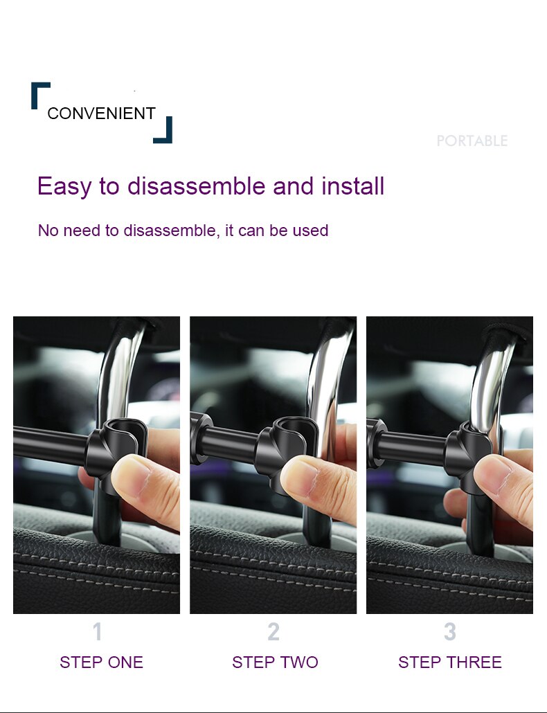 Adjustable Car Tablet Stand Holder for Phone/IPAD Accessories Universal Tablet Stand Car Seat Back Bracket For Inch Tablet