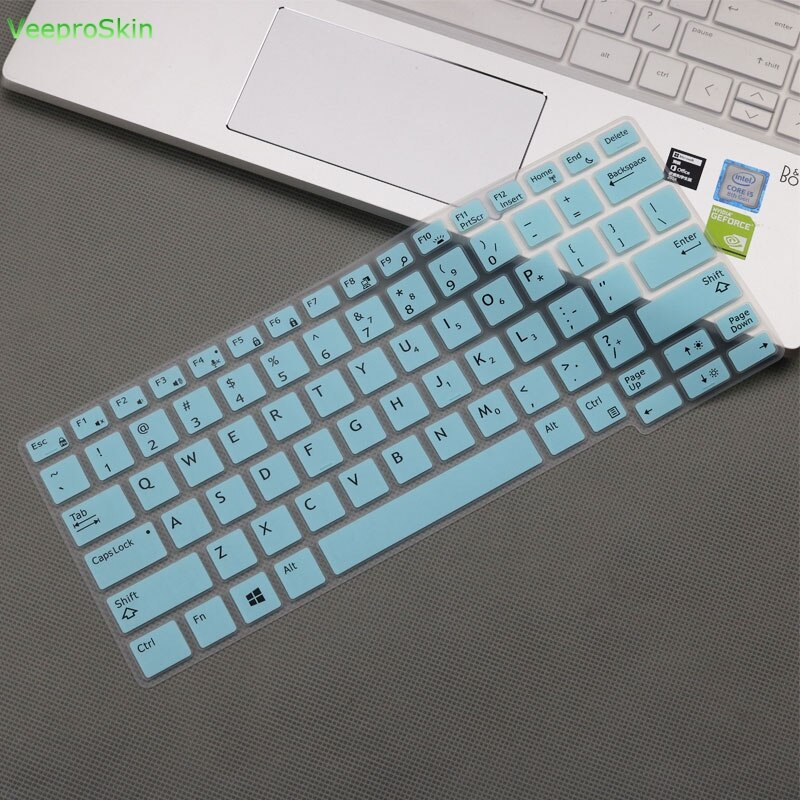 Osłona na klawiaturę laptopa skóry dla Dell Latitude E7290 E7280 E7380 E7390 7370 13.3 cal/E7250 5250 7270 5270 7389 5270 12.5'': whiteblue