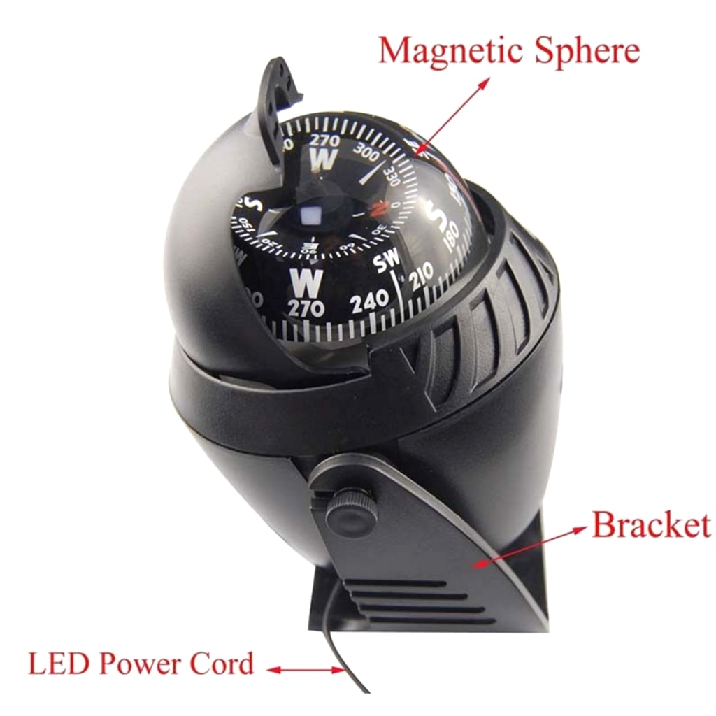 Big Sea Marine Pivoting Compass For Dashboard Dash Mount Boat Truck Car