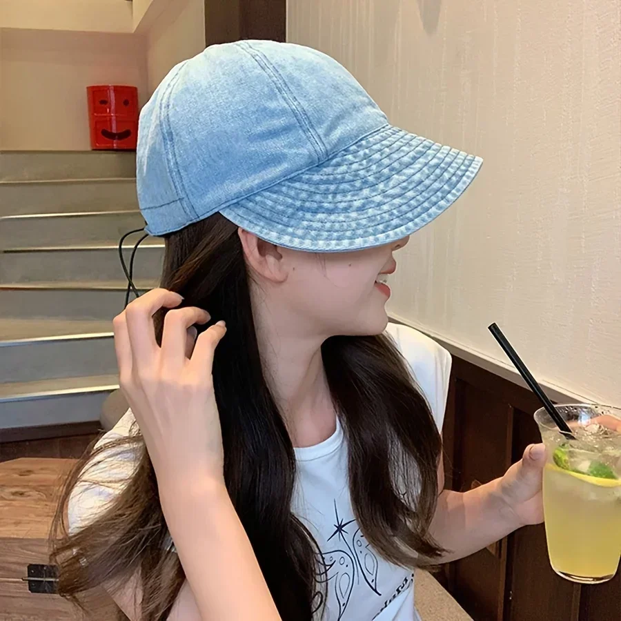 Damen Sommer Fischerhut - Breiter Rand, Faltbarer Sonnenschutz, UV-Schutz, draussen Sport Snapback Kappe