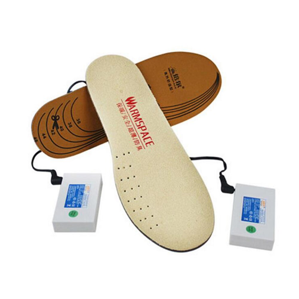 WARMSPACE-plantillas de zapatos con calefacción eléctrica, plantilla para botas de moto cálidas, con cargador USB, para invierno, para acampar y esquiar