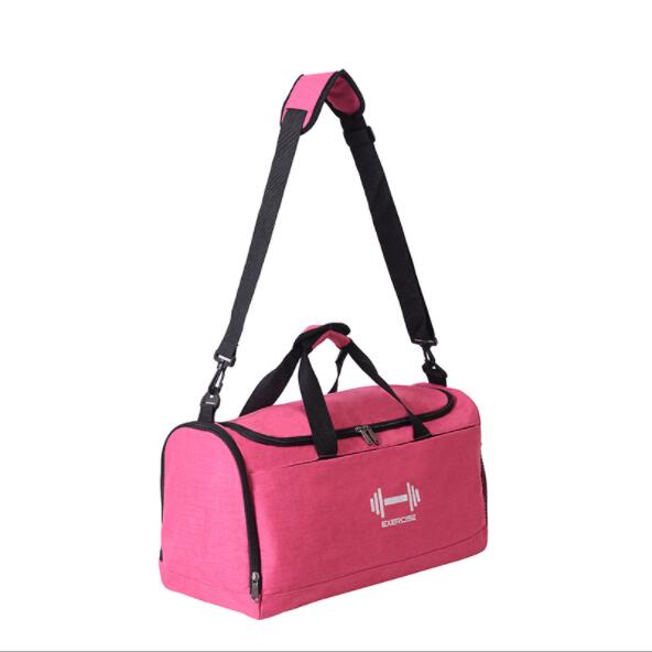 Outdoor Reizen Draagbare Yoga Tas Grote Capaciteit Opvouwbare Tas Multifunctionele Opslag Fitness Tas Droog Nat Scheiding Yoga Tas: Pink