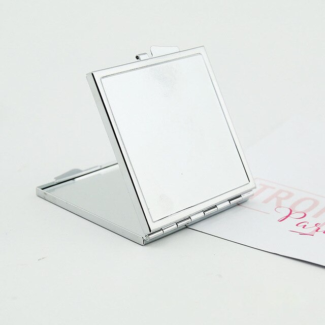 Espejo de bolsillo con aumento para cosméticos, espejo de maquillaje redondo compacto para bolso, bolsa de viaje, hogar y oficina, 1 unidad: 4