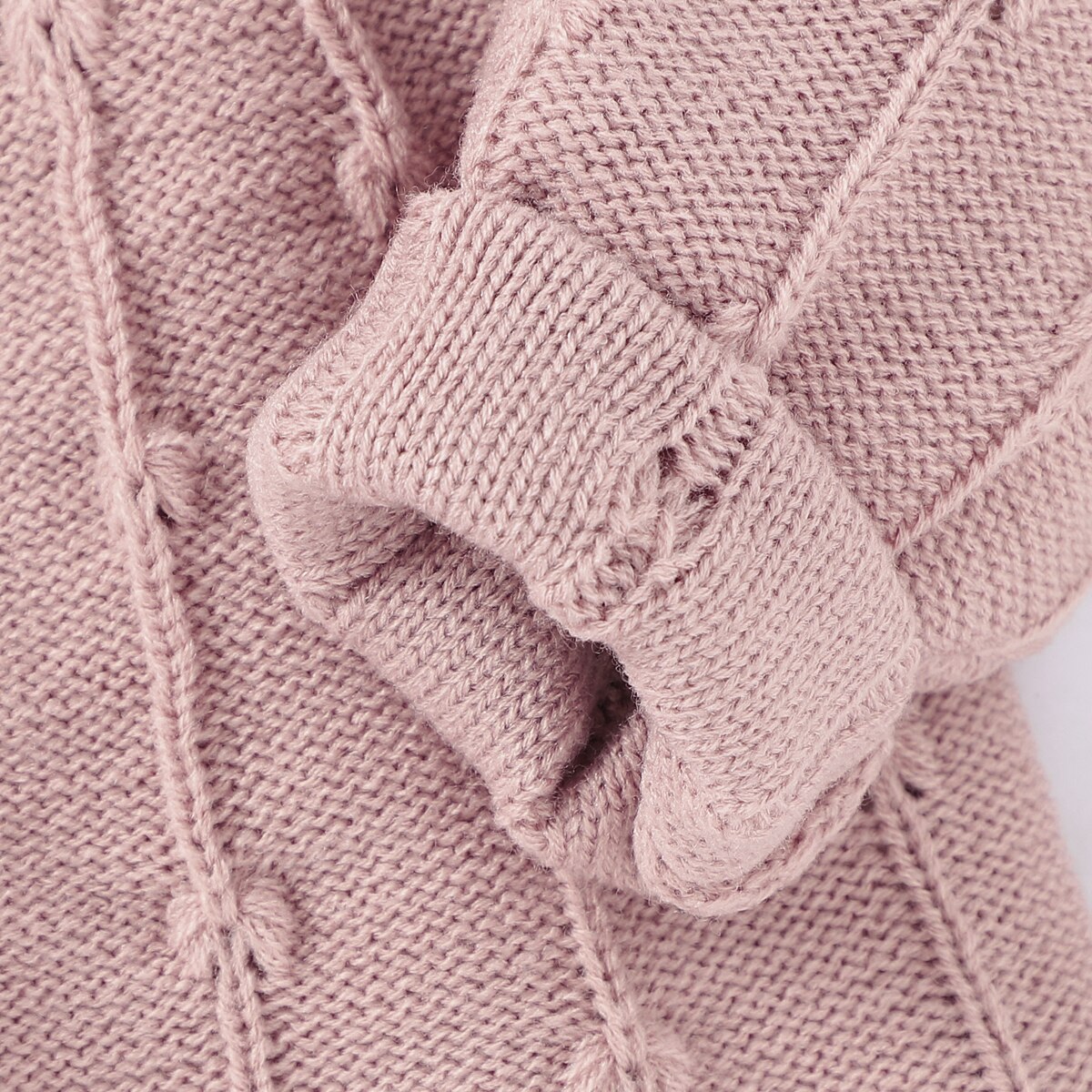 Bébé fille tricot Cardigan Simple couleur uni Simple boutonnage a-ligne ample Version printemps vêtements 3-24 mois