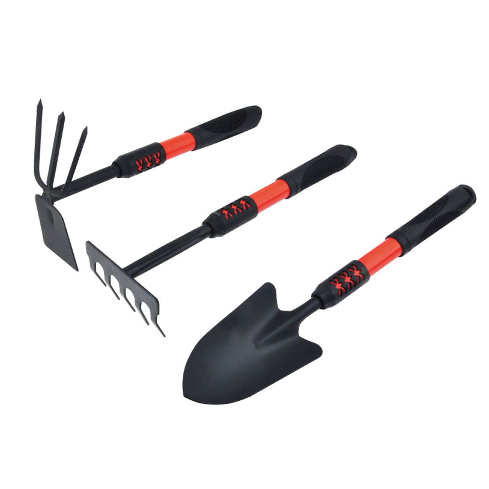 Garden Tool Collection Heavy Duty Garden Trowels Five-tooth Rake Ual-purpose Hoe For Plants Transplanting Weeding