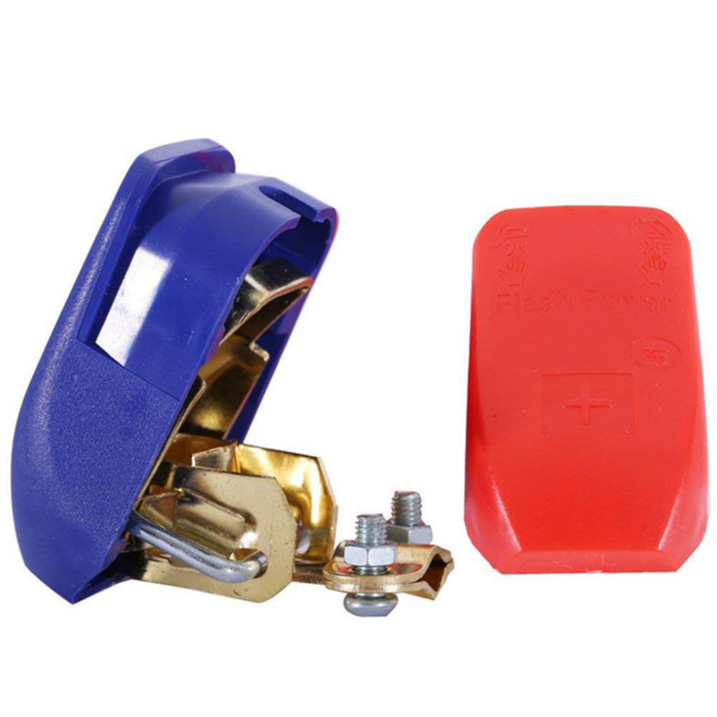 1 Pair Auto Car 12V battery Terminal Connector Switch Quick Release Connectors Battery Quick Disconnect Terminals 3.0#