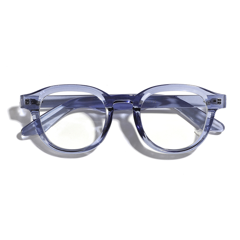 Dddlong Retro Ronde Zonnebril Dames Heren Zonnebril Klassiek Uv400 Outdoor Tinten D387: Blauw