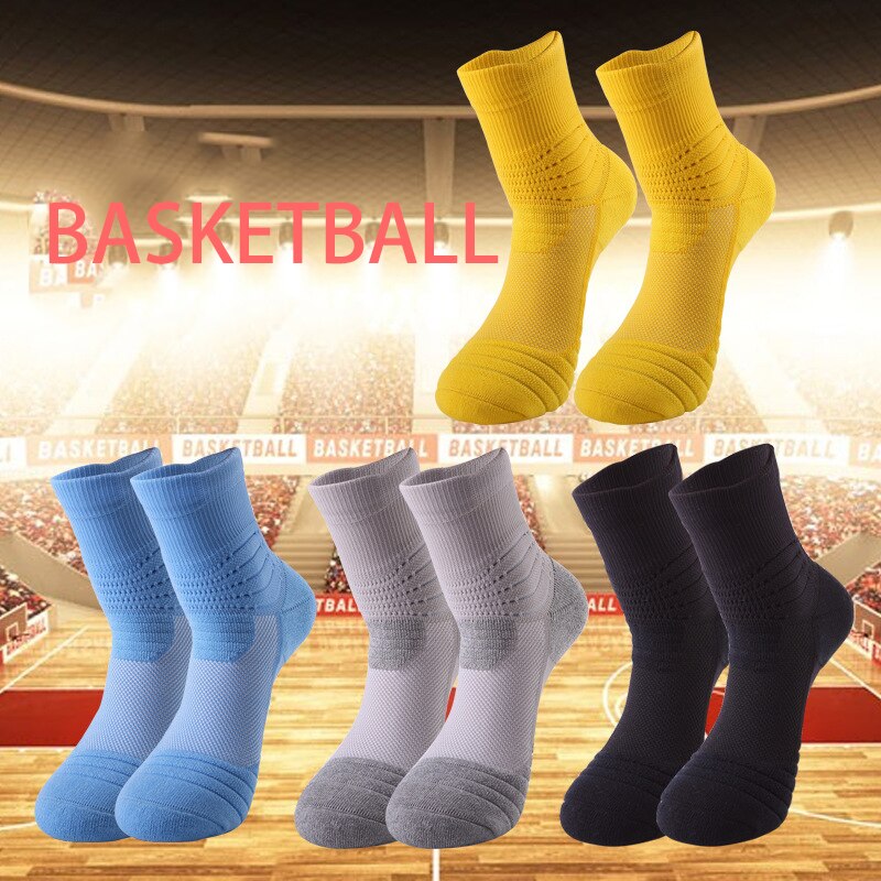 Bulothock sportssokker basketball sokker tyk bomulds elite håndklæde bund skridsikre løkker udendørs basketball sokker