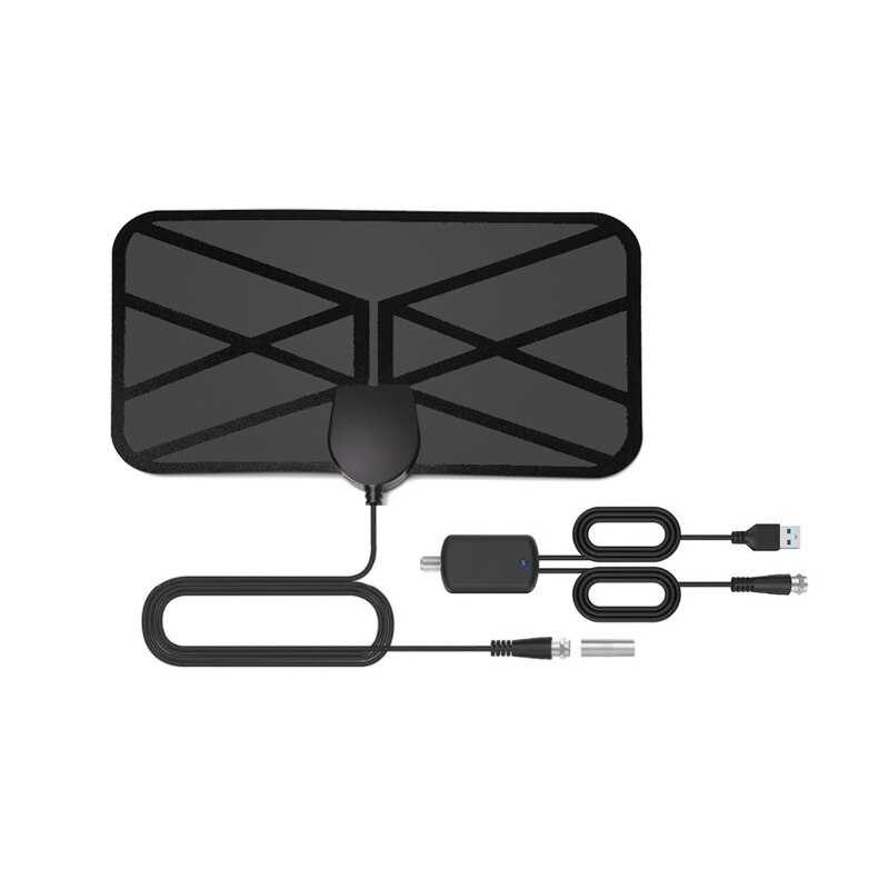 Digital TV Antenna indoor ground wave digital high-definition antena 4K 1080P antenna signal booster HDTV Amplified: With signal booster