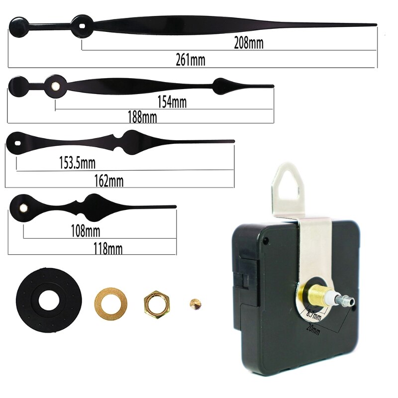 Metal Hour Minute and Second Hand-controlled Clock Movement