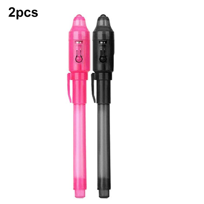 2/4/8/14 pièces Stylo UV Invisible Crayon Magique Secret Stylo Fluorescent pour Bloc-Notes Enfants Enfant Dessin Peinture Conseil FOU99: 2pcs