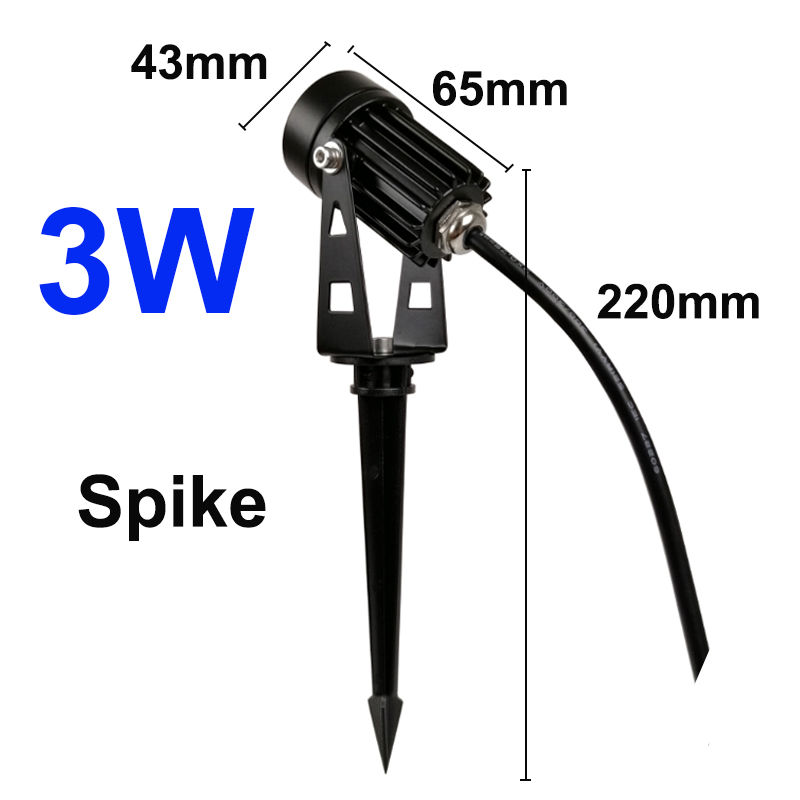 Foco LED al aire libre impermeable IP65 lámpara de pared ángulo estrecho reflector LED 3W 10W lámpara de punto de larga distancia lámpara de arandela de pared