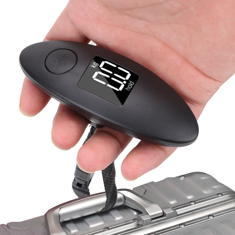 Básculas Digitales de 100g/40kg, 88Lb, pantalla LCD, báscula de mano para viaje, báscula electrónica para equipaje