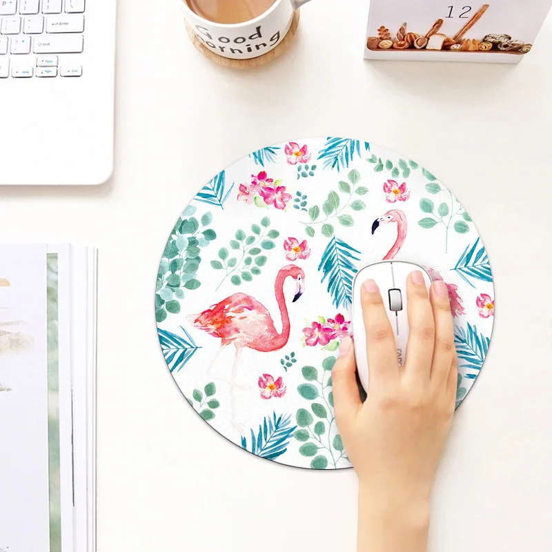 Kawaii Ronde Muismat Bureau Pad Laptop Muis Mat voor Office Home PC Computer Toetsenbord Leuke Muismat Antislip rubberen Bureaumat