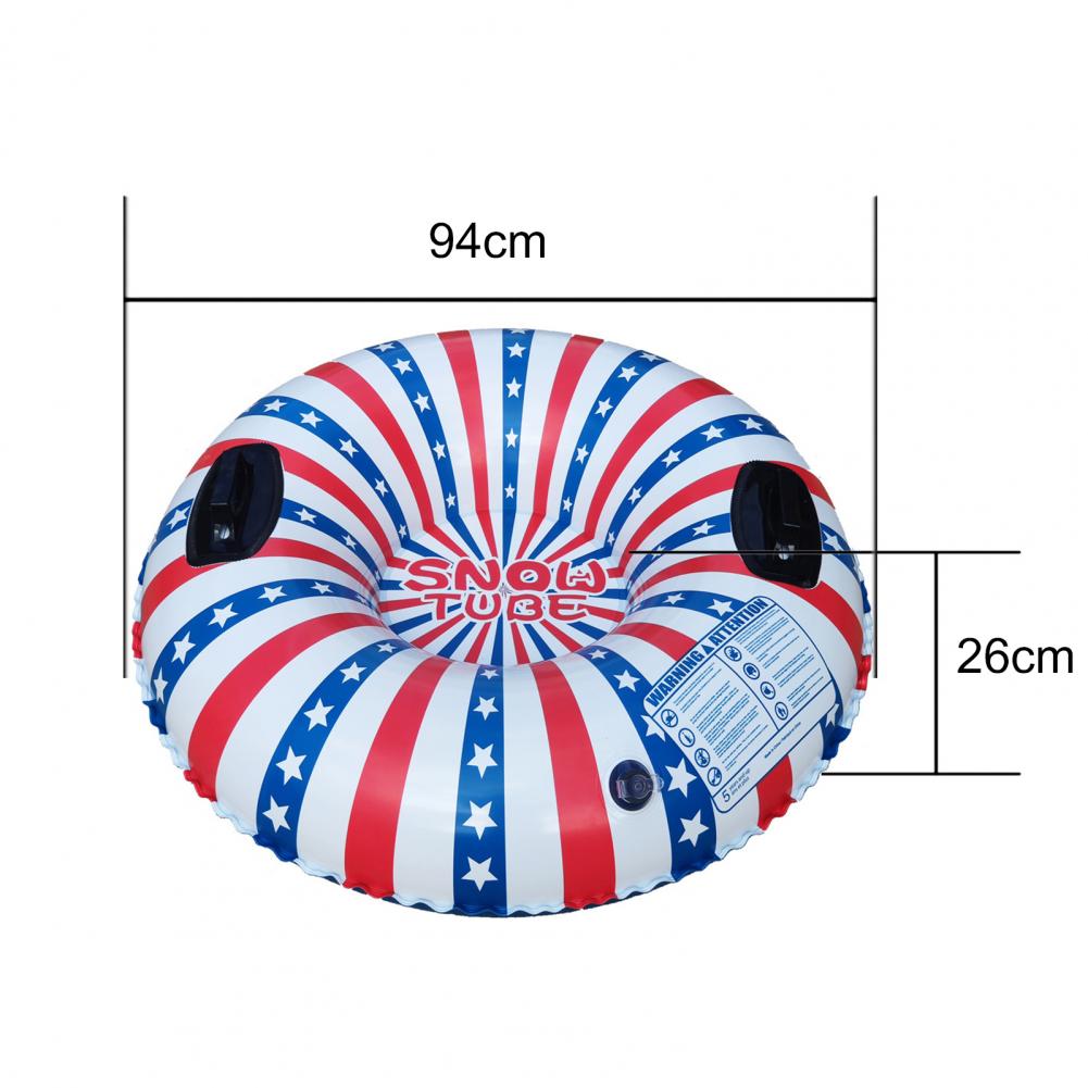 55% Inflatable Snow Sled Comfortable Easy to Inflate PVC Xmas Snowman Sledding Tube for Skiing
