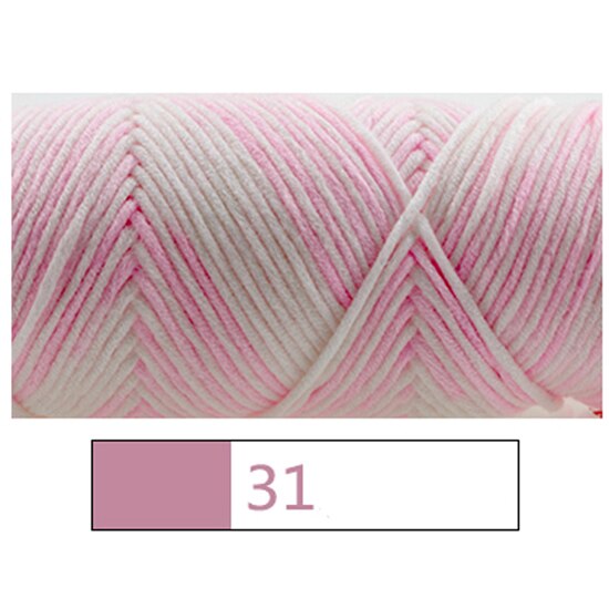 10 Pcs / Lot Lovers Cotton Natural milk cotton thick yarn for knitting Baby wool thread crochet hand knitting yarn cotton yarn: NO 31 Colour