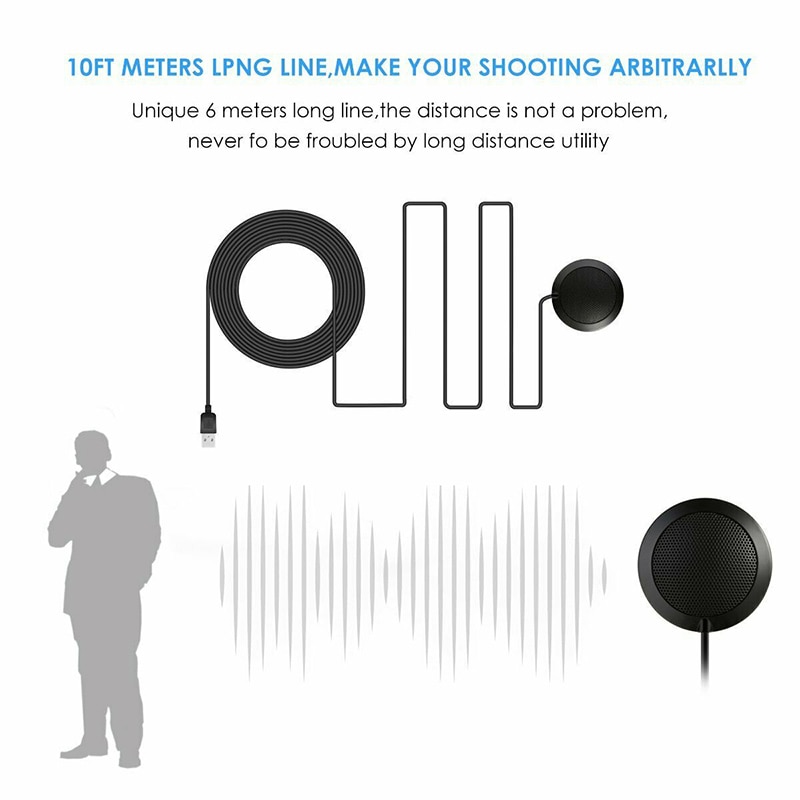 Microphone USB Port For PC Conference Meeting Noise Echo Canceling Speaker Noise Reduction Microphone