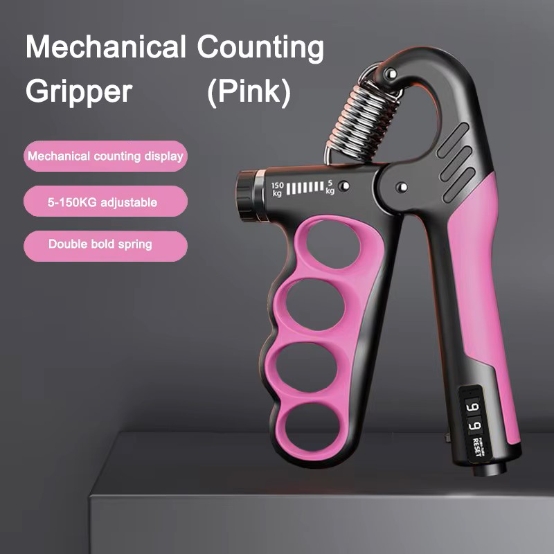 5-60kg/5-100kg Gripsterkte Gym Pols Expander Handversterker Verstelbare Spierherstel Fitness Handkrachtoefening: Black