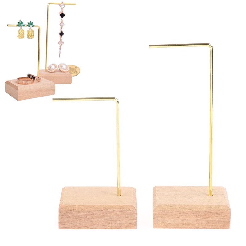 Sieradenstandaard, organizer voor hangers en oorbellen, metalen rek, opbergbak, vitrine, sieradenhouder met afneembare standaard