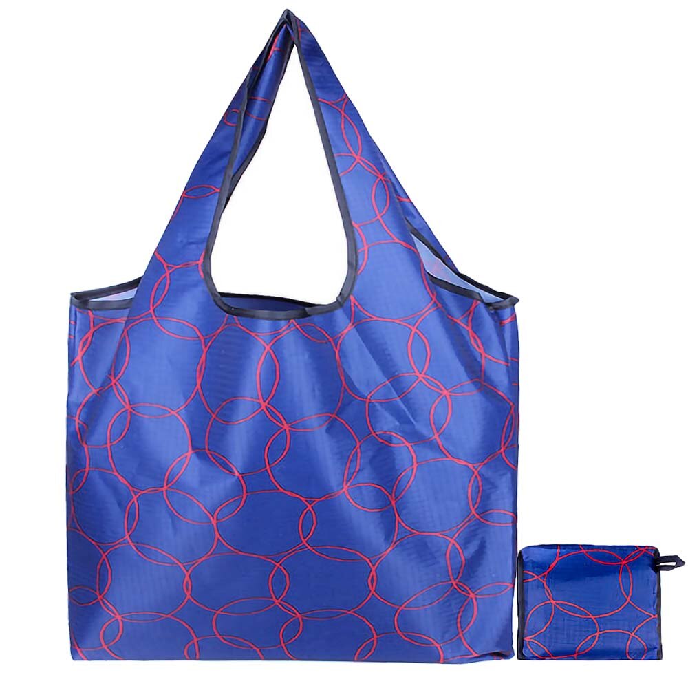 Sacs de courses réutilisables, sacs pliables en polyester, sacs de courses écologiques, sacs d'épicerie de grande capacité, sacs de courses pliables, fourre-tout: Couleur 5