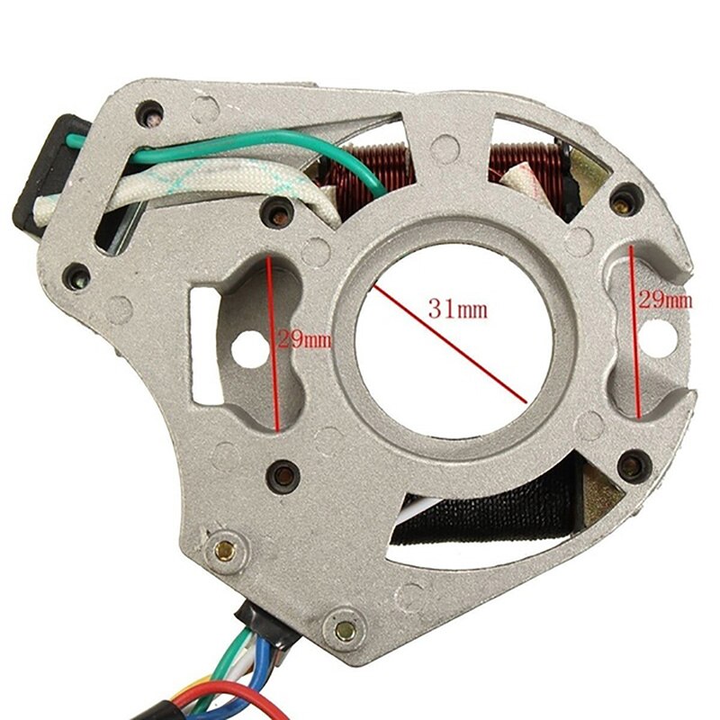 Piezas de motocicleta, bobina Magneto, estator, placa de encendido, alternador, 90cc, 110cc, 125cc, ATV,