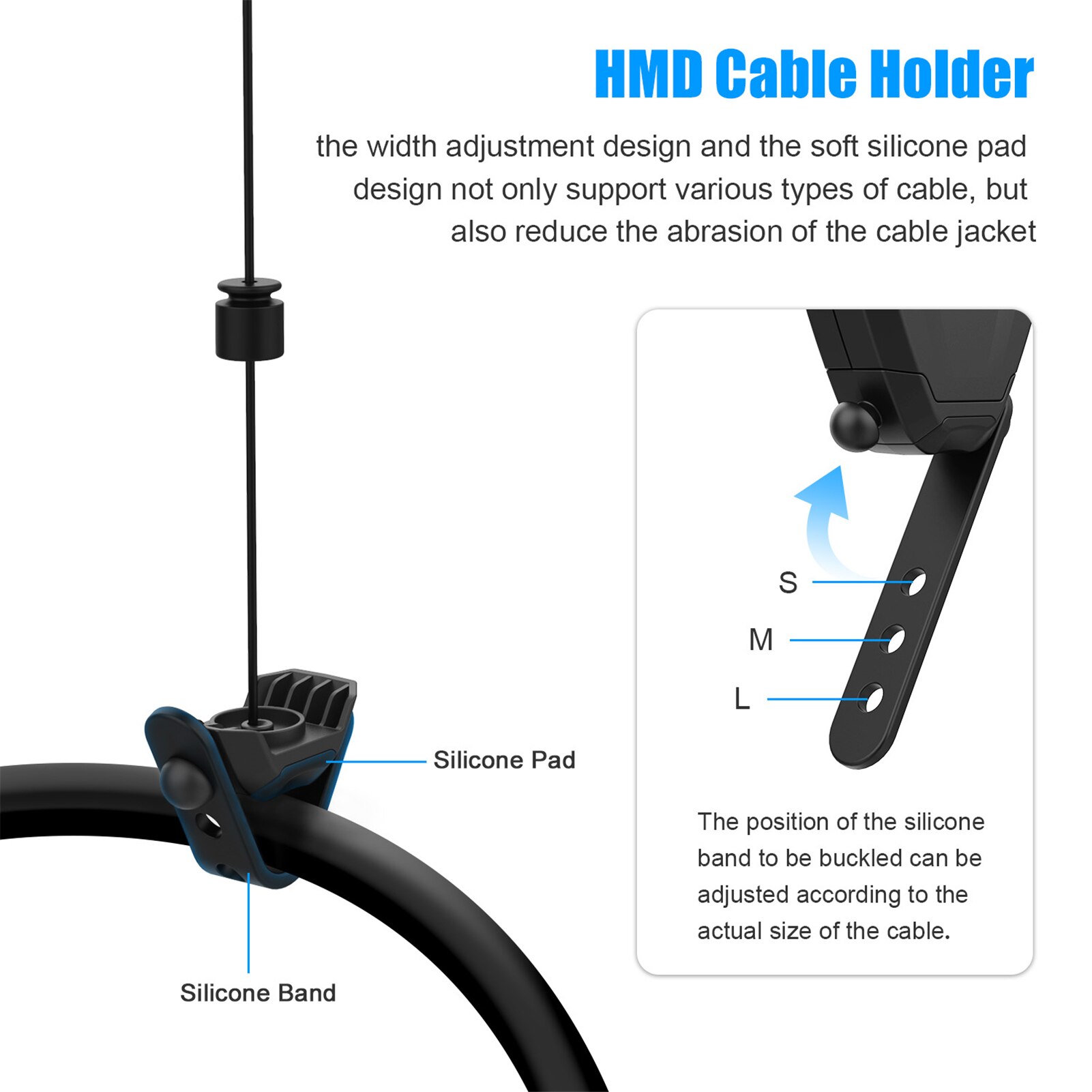 6 Pcs VR Cable Management System For Oculus Quest/Quest 2/Rift/Rift S/Valve Index/HTCVive/Vive Pro/HP Reverb G2/PSVR Link Cable