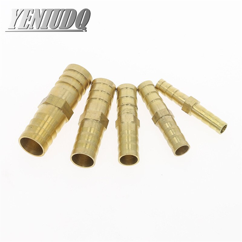 Brass Straight Hose Pipe Fitting Equal Barb 4mm 5mm 6mm 8mm 10mm 12mm 16mm 19mm 25mm Gas Copper Barbed Coupler Connector Adapter