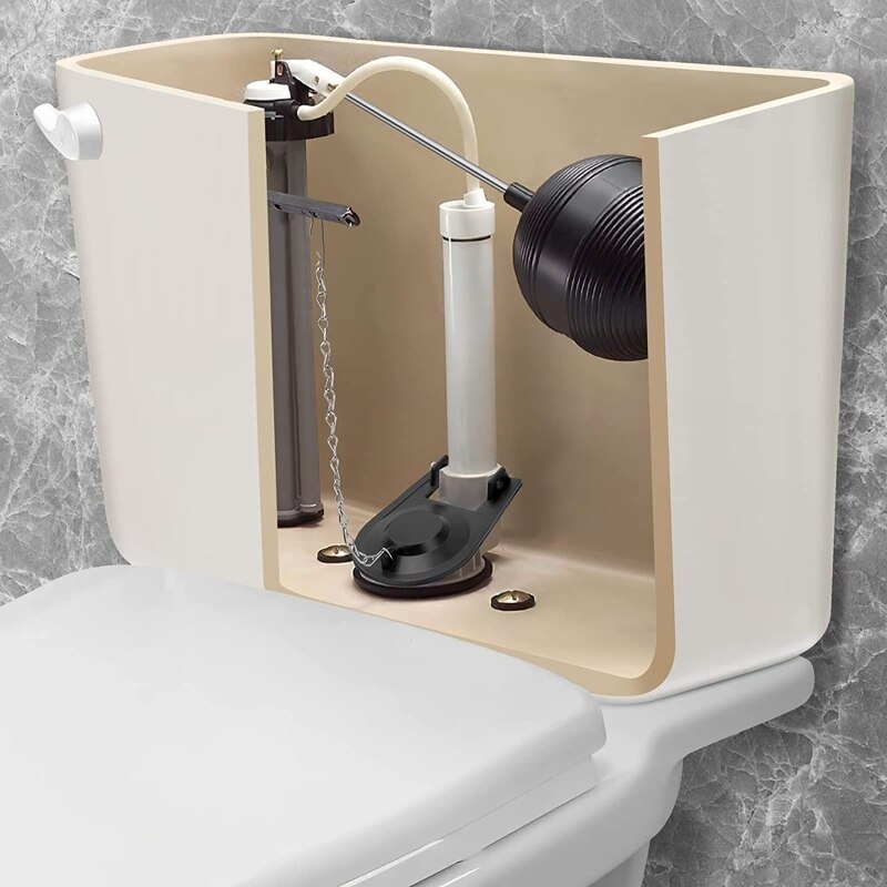 Toilet Flapper 2 inch Easy to Install with Chain &amp; Long Lasting Rubber Water Saving Flush Valve Toilet Leaking Flapper