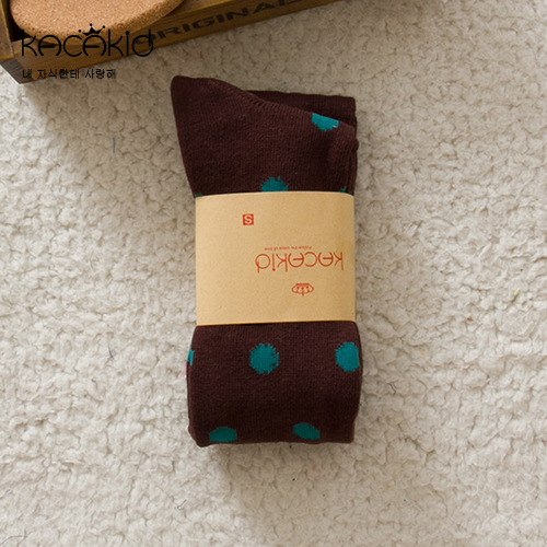 Kacakid lasten tyttöjen sukkahousut sukkahousut värit pisteet lapsi vauva lapset tyttöjen sukkahousut puuvilla tyttöjen sukkahousut sukkahousut  ka1023: Kahvia / S