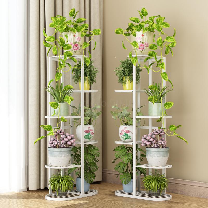 5 smidesjärn blomma hylla vardagsrum sovrum blomma rack flera lager inomhus specialerbjudande järn balkong blomma hylla rack hem