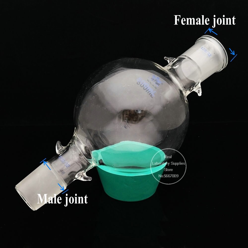 1pcs 50ml to 2000ml Lab Glass Chromatography Solvent Reservoir Cushion Ball Standard Joint chromatography column storage ball