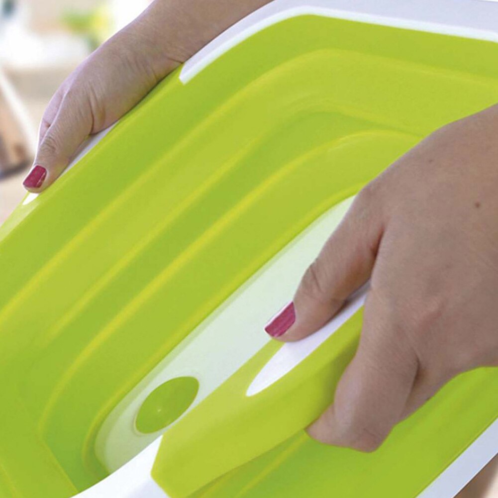 4 In 1 Opvouwbare Afvoer Mand Multifunctionele Board Tool Voor Keuken Fruit Groente XHC88