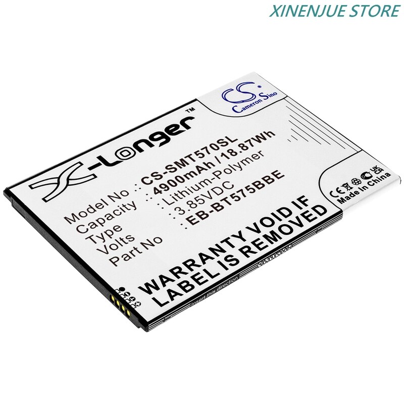 Batterie de tablette 3.85V/4900mAh/5200mAh, pour Samsung Galaxy Tab Active 3, EB-BT575BBE,GH43-05039A, SM-T570,SM-T575,SM-T575N