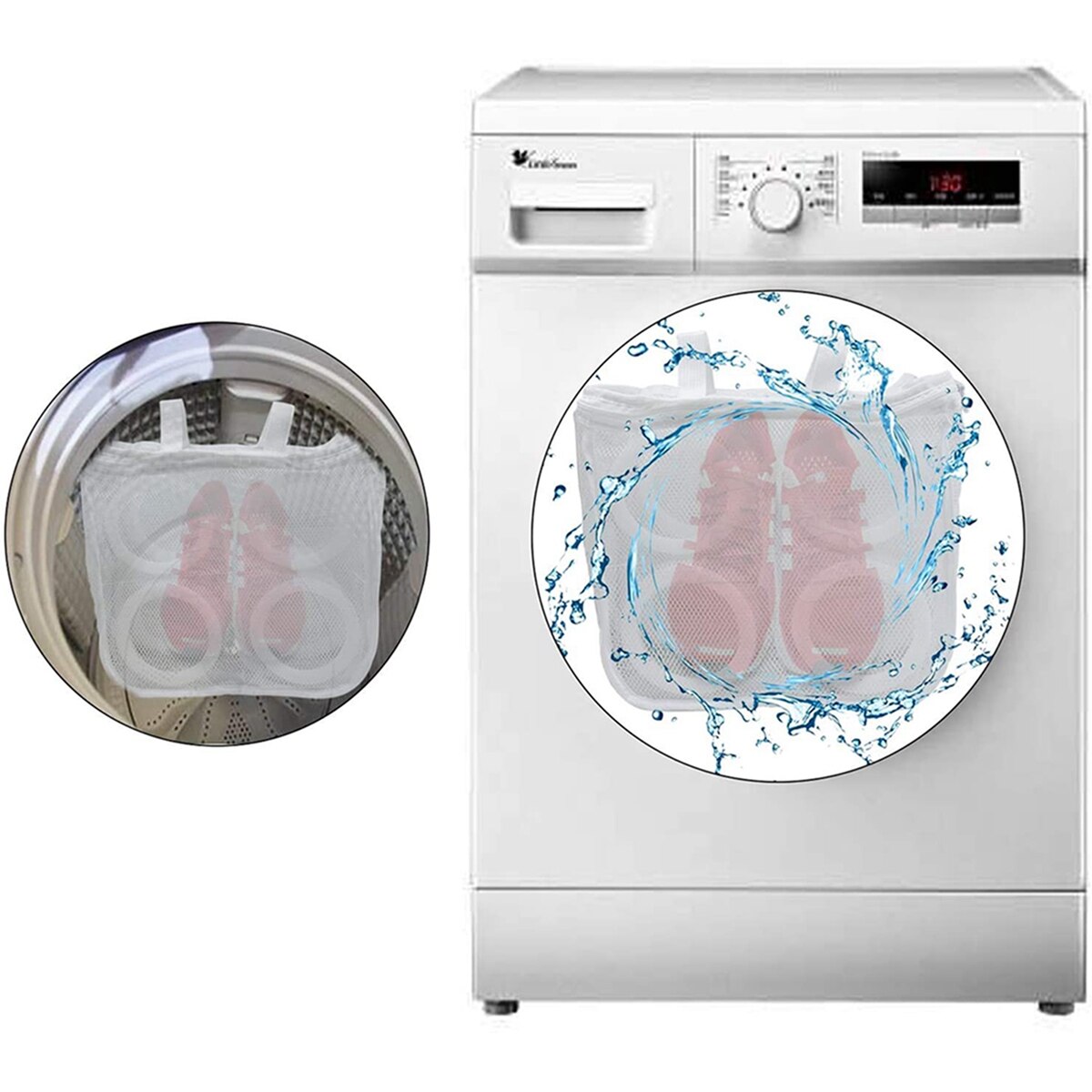 Faroot waszak netzak met draagband gevoerde schoen doorzichtige hoes reiswaszak droogrek droogrek droogkledingzak