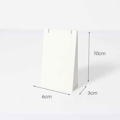 White Gypsum Jewelry Display Blocks Earrings Display Stand Rings Pendant Display Holder: Trapezoid Medium