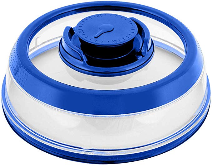 Vacuum food sealer mintiml dæksel vakuum komfur instant food sealer sort dæksel til skåle tallerkener køkken tilbehør: Blå