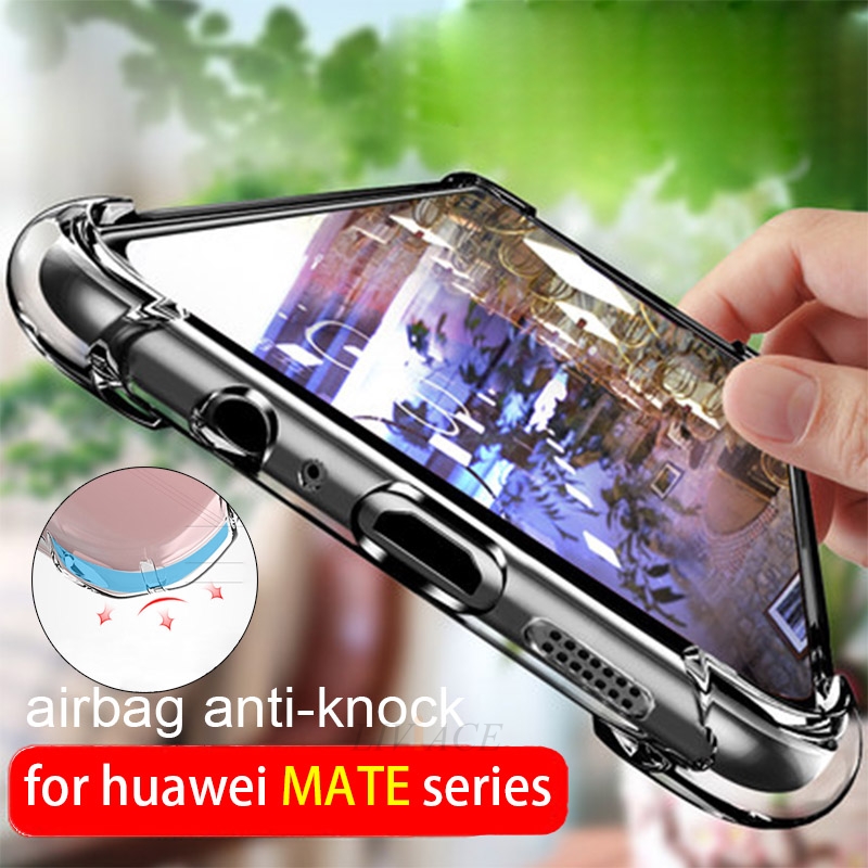 Airbag anti-klopfen stoßfest klar tpu telefon fall für huawei mate 20 10 9 8 lite pro plus RS mate20 transparente abdeckung coque