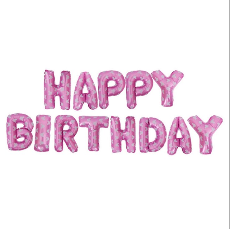 16 inch Letters HAPPY BIRTHDAY Foil Balloons Happy Birthday Party Decoration Kids Alphabet Air Balloons Baby Shower Supplies: Deep Blue