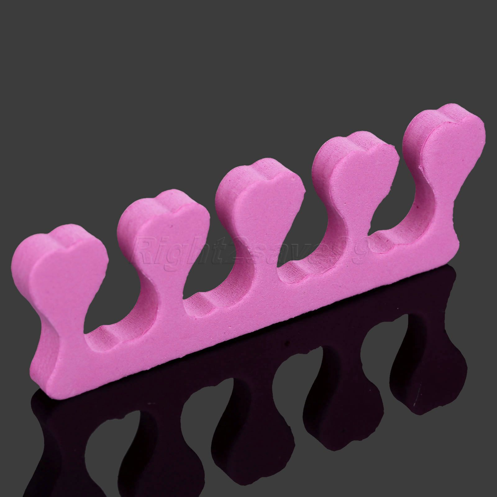 Separadores de dedos de espuma para manicura y pedicura, accesorios para manicura y pedicura, 100 piezas (50 pares)