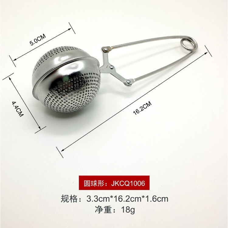 Håndholdt måne tekanne hjerte te infuser rustfritt stål sfære netting sil kaffe urte krydder filter diffuser te ball 4pc/ lot: F