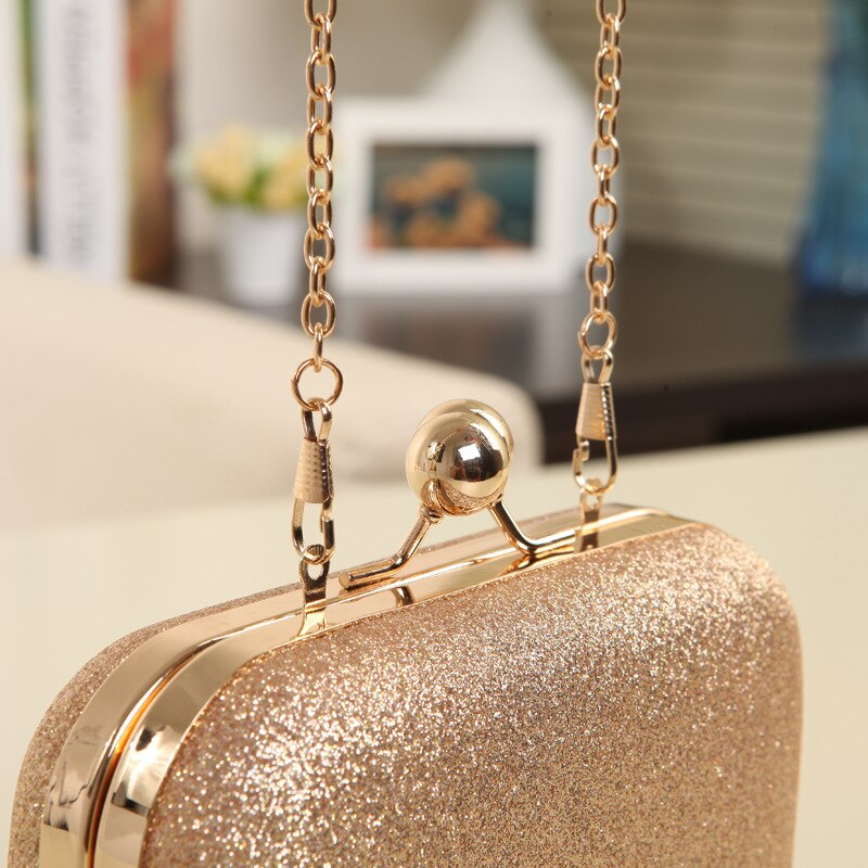 Vrouw Avondtasje Kleine Mini Chain Schouder Handtas Crossbody Gold Clutch Slingerde Zakken Voor Party Prom Bruiloft Dag Koppelingen Portemonnees