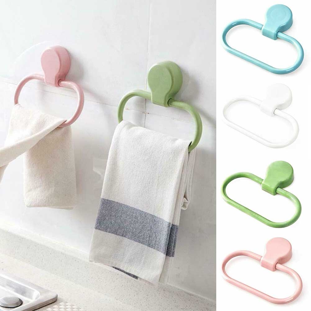 Badkamer Opslag Papier Wc Rack Ring Abs Thuis Roll Decoratie Zelfklevende Handdoek Houder Muurbevestiging Hotel Hangers Jas