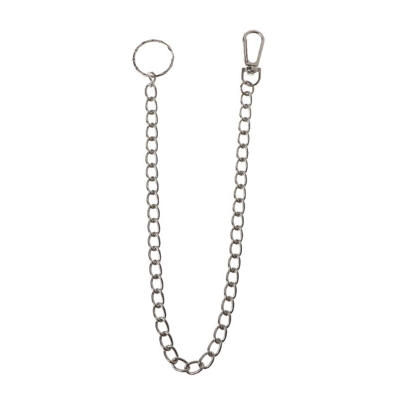 16 &quot; punk bälte plånbok kedja midja byxor kedja ficka kedja med nyckelring för byxor bälte jeans plånböcker nycklar smycken unisex