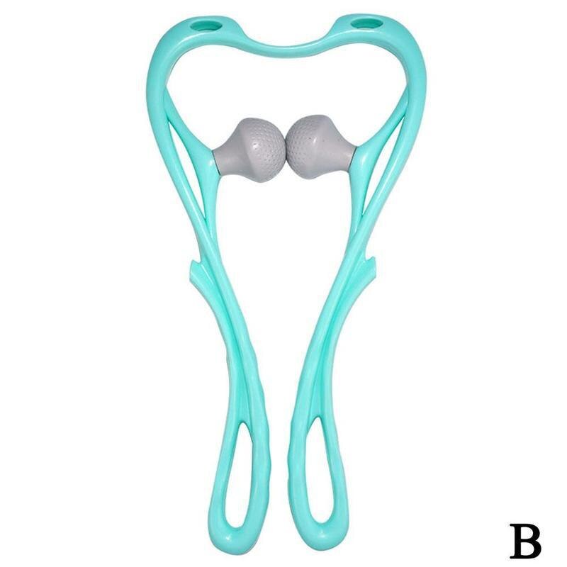Pressure Point Therapy Neck Massage Tool Pressure Relieve Massage Self Point Dual Massager Tool Roller Shoulder Trigger Nec O7P5: B