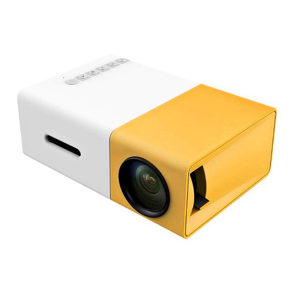 &amp;Enhanced&amp;Protable&amp;Colorful Projector Mini Projector Portable Theater Home Office HD 1080P Yellow JR Deals