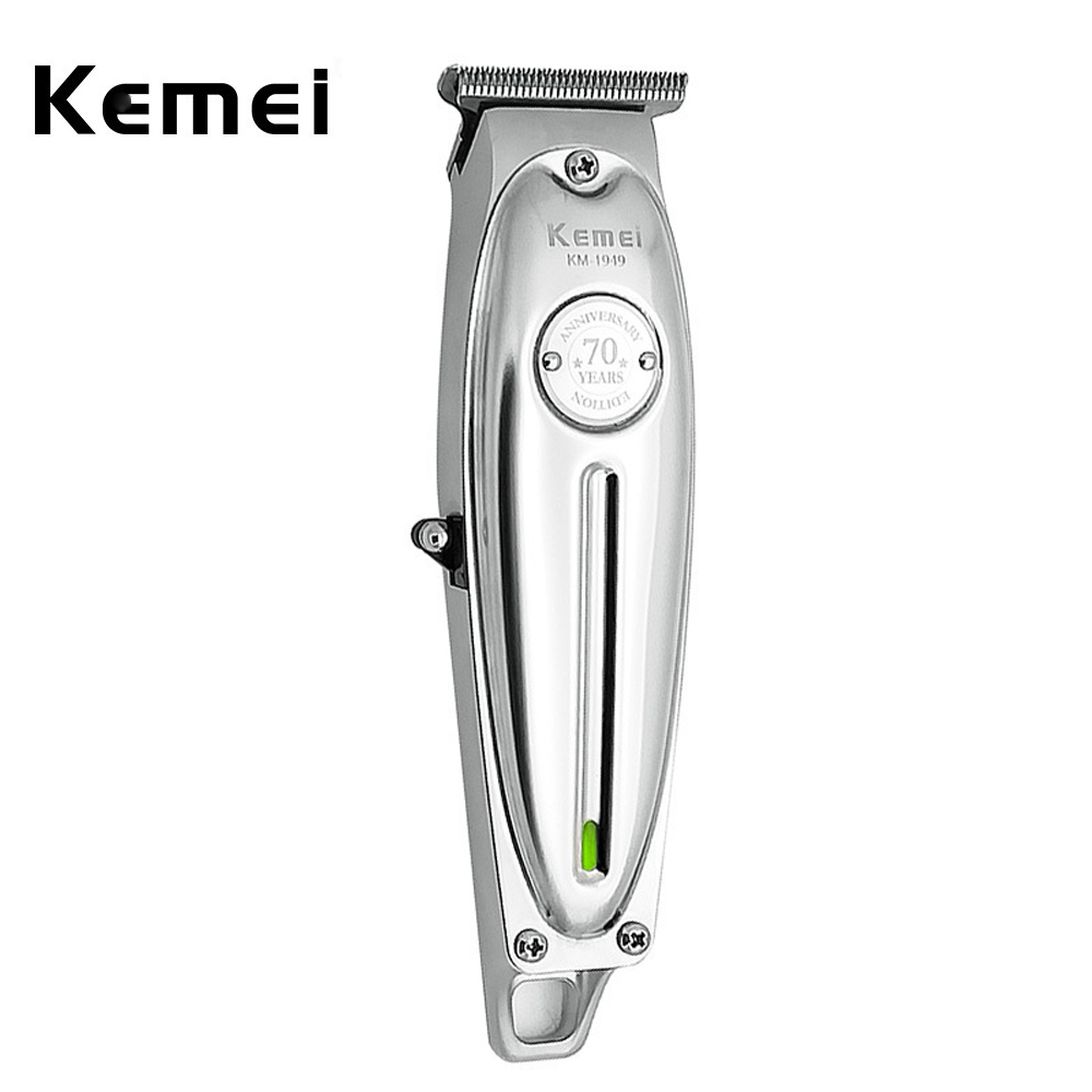 Kemei Elektrische Olie-Hoofd Tondeuse Carbon Staal Blade Metalen Tondeuse Lcd Display Kapsalon Speciale Haar Trimmer scheermes