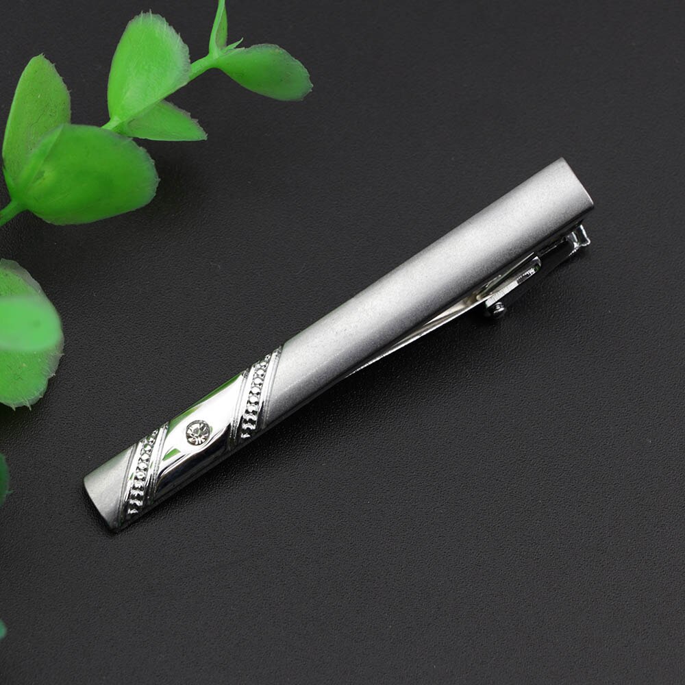 Stropdas Clip Voor Mannen Nicktie Accessoires Mode Stijl Metalen Tone Carving Eenvoudige Bar Business Sluiting Praktische Pin: 8